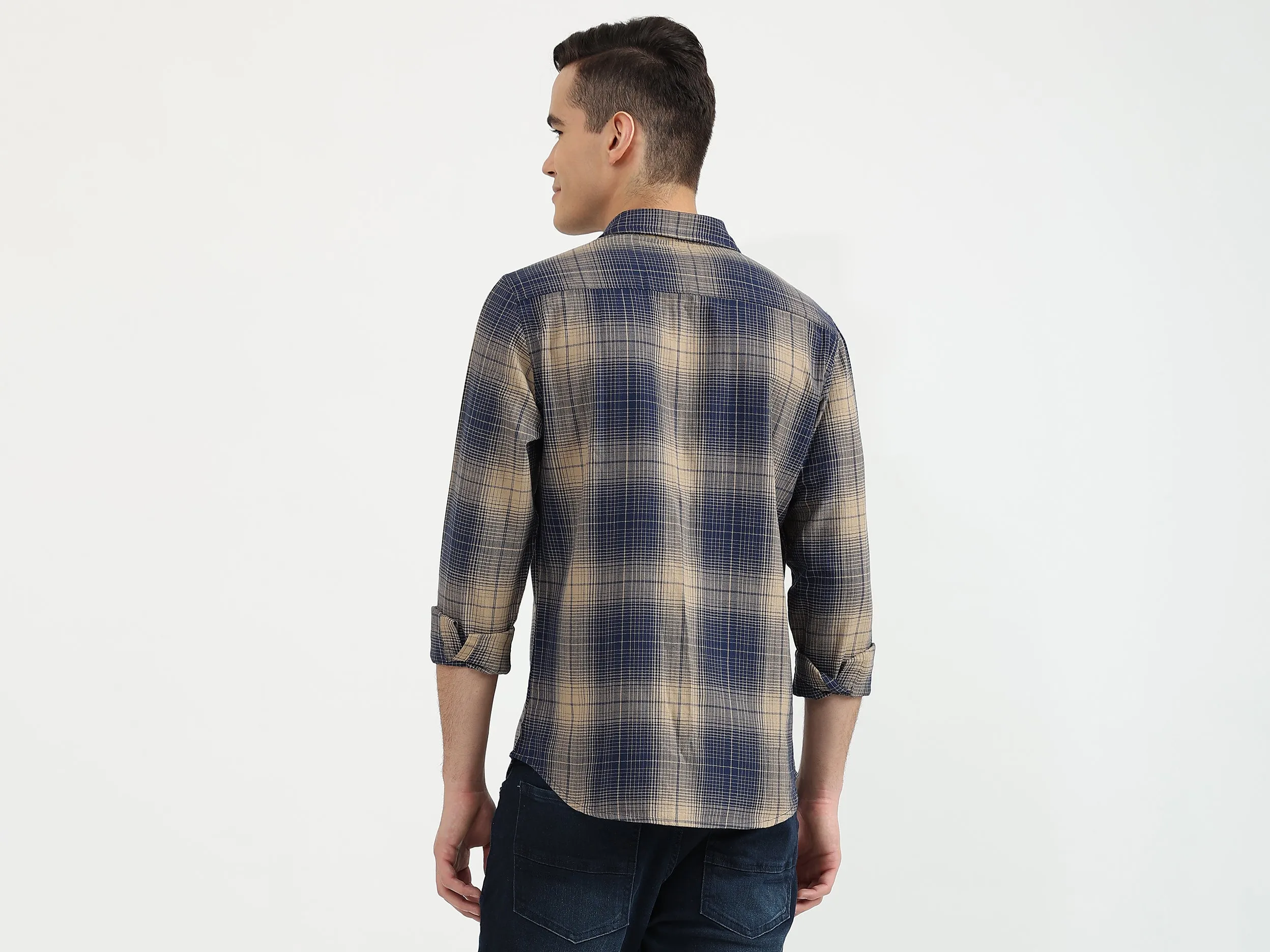 Mens Slim Fit Check Shirt