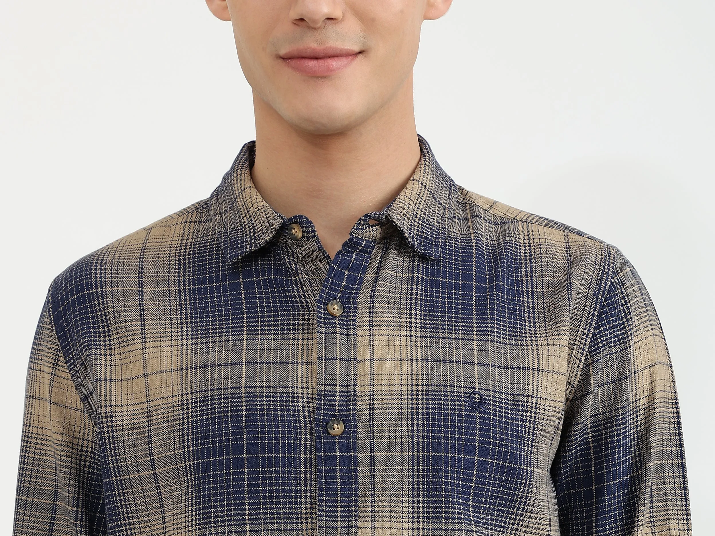 Mens Slim Fit Check Shirt
