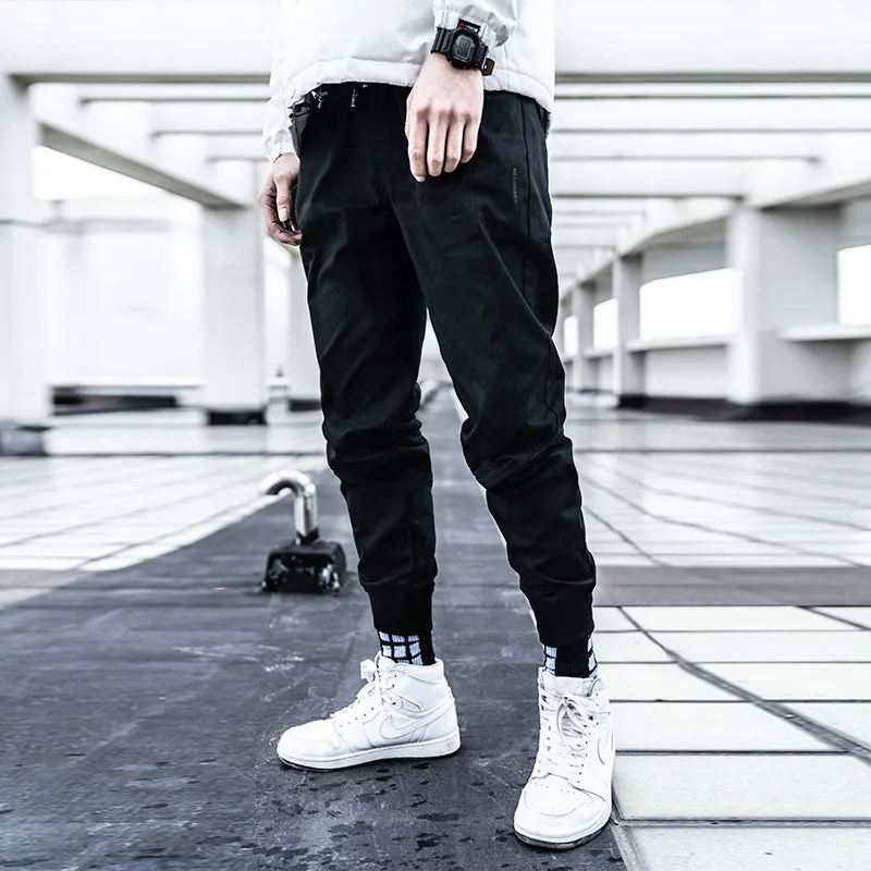 Men's sports and leisure simple restraint pants