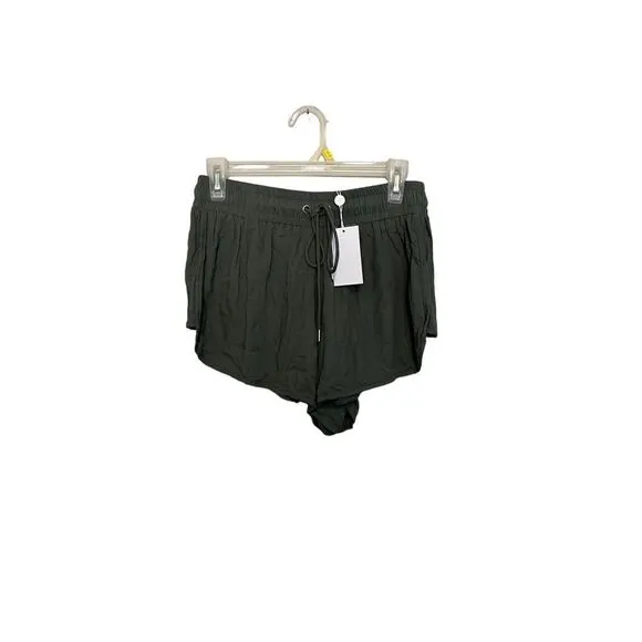 MIKOH Green Drawstring Pull On Shorts NWT