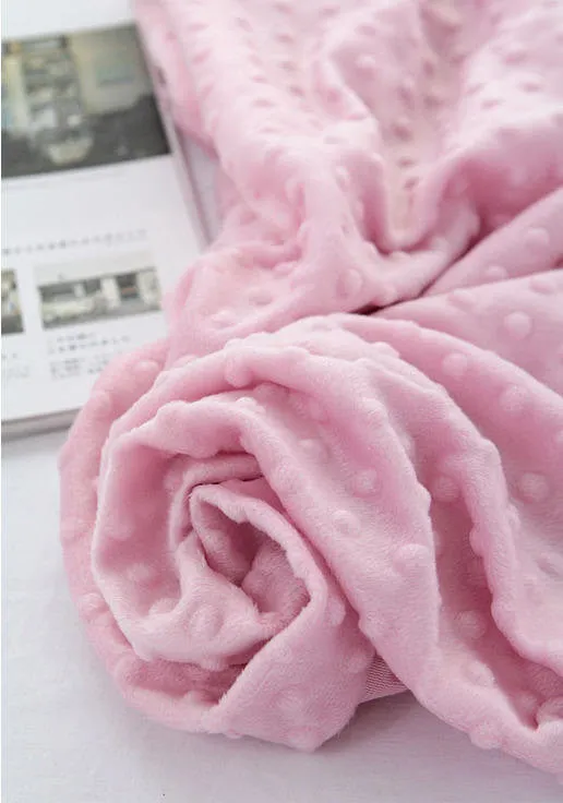 Minky Dimple Dot - Light Pink - By the Yard 43052 Melody Series