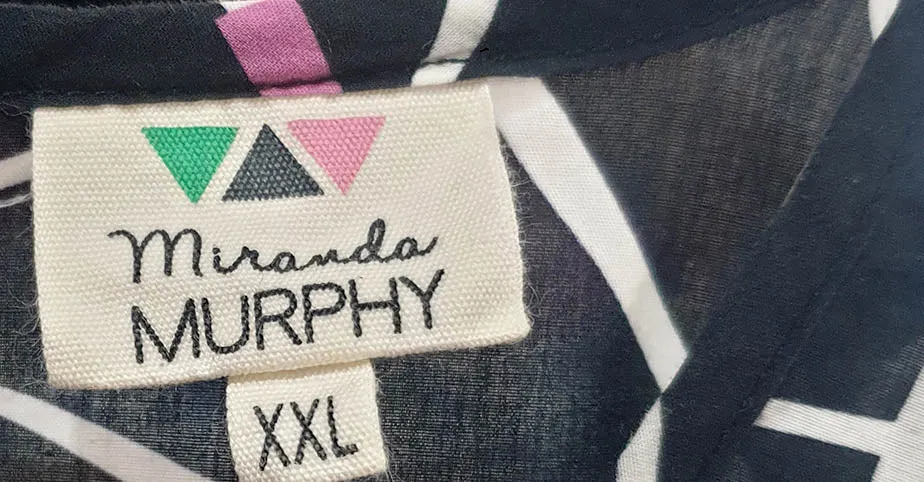 Miranda Murphy unique print top size XXL