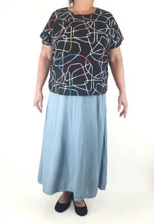 Miranda Murphy unique print top size XXL