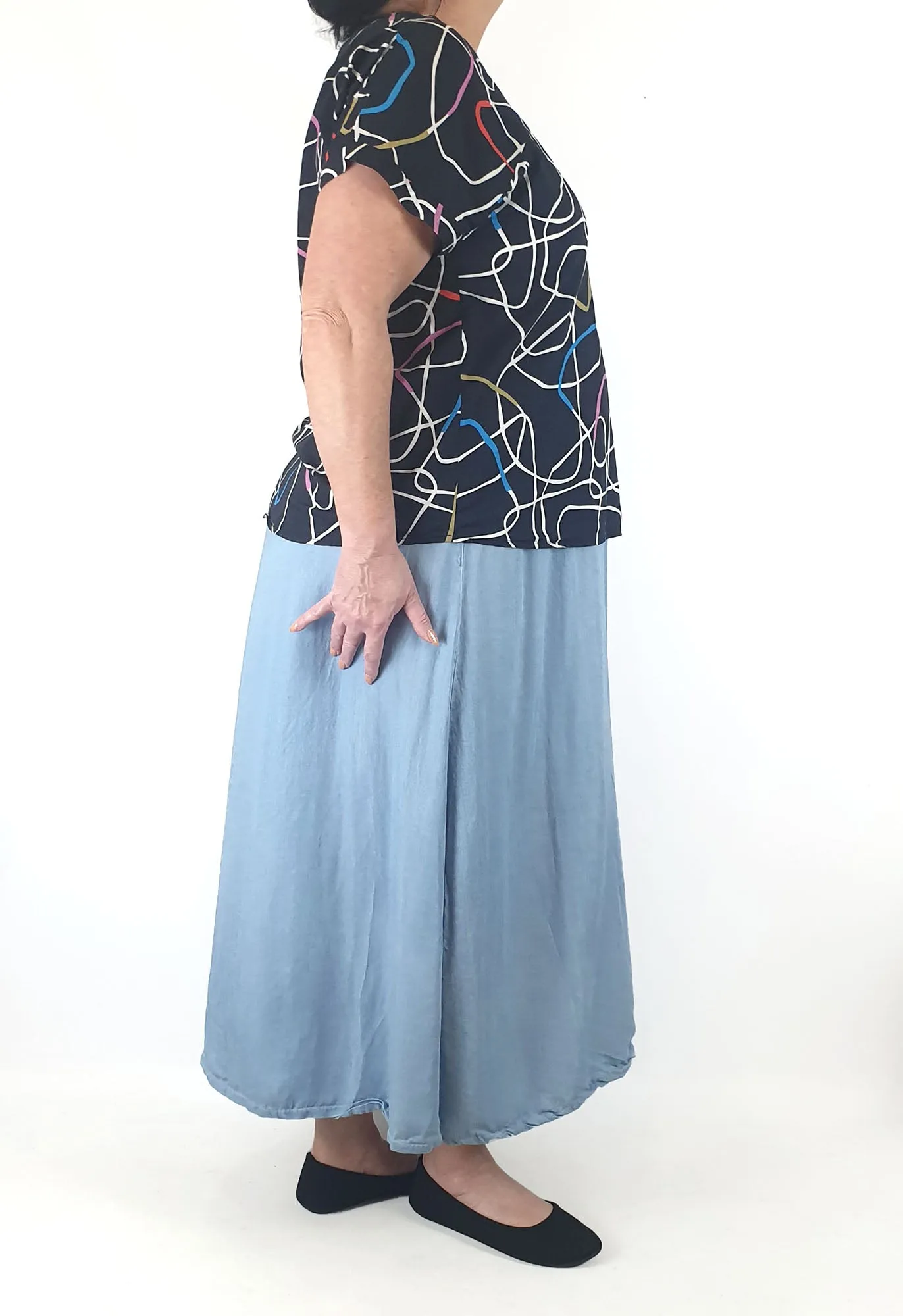 Miranda Murphy unique print top size XXL