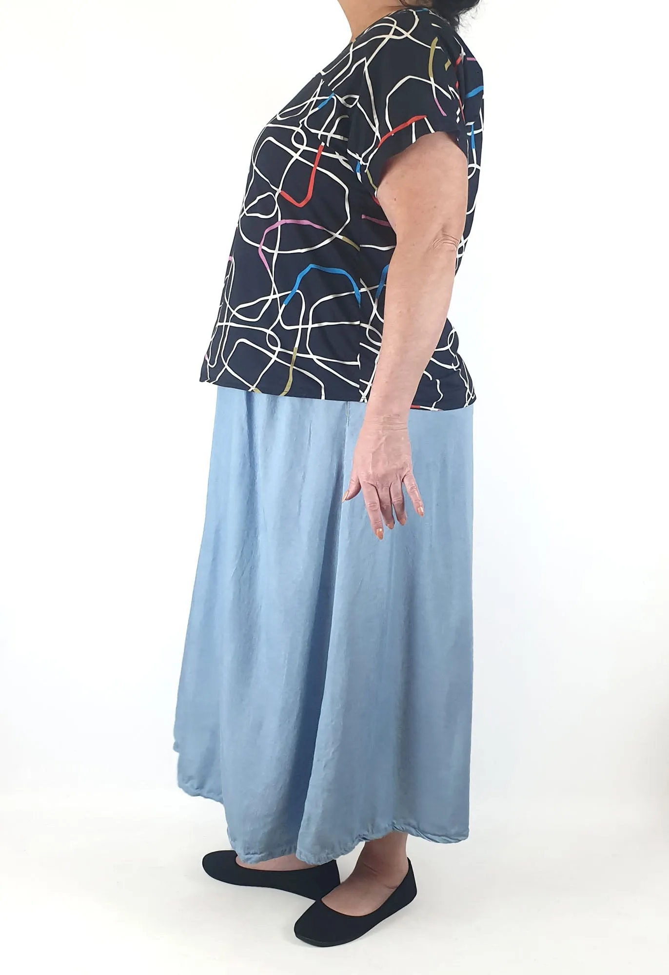 Miranda Murphy unique print top size XXL