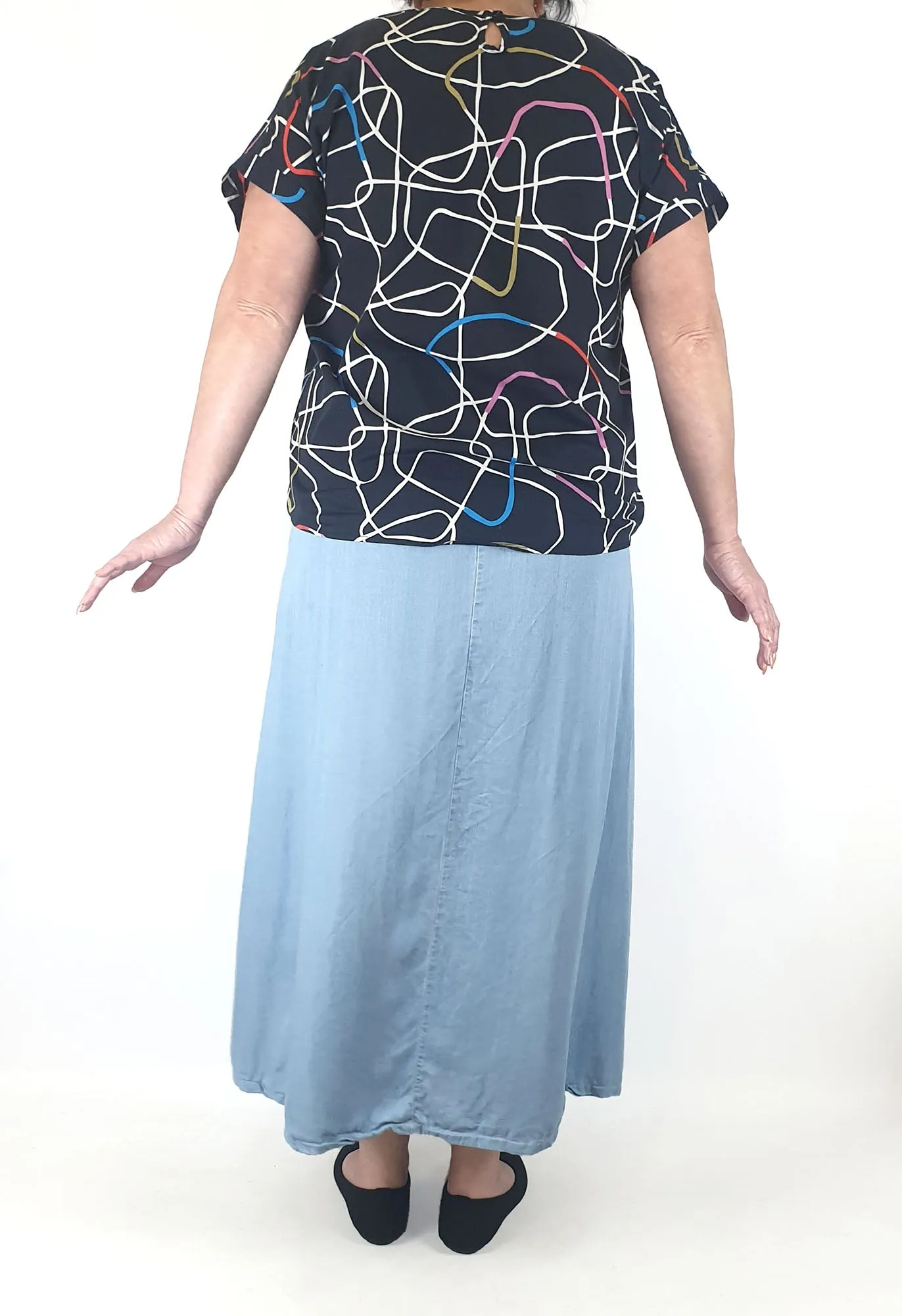 Miranda Murphy unique print top size XXL