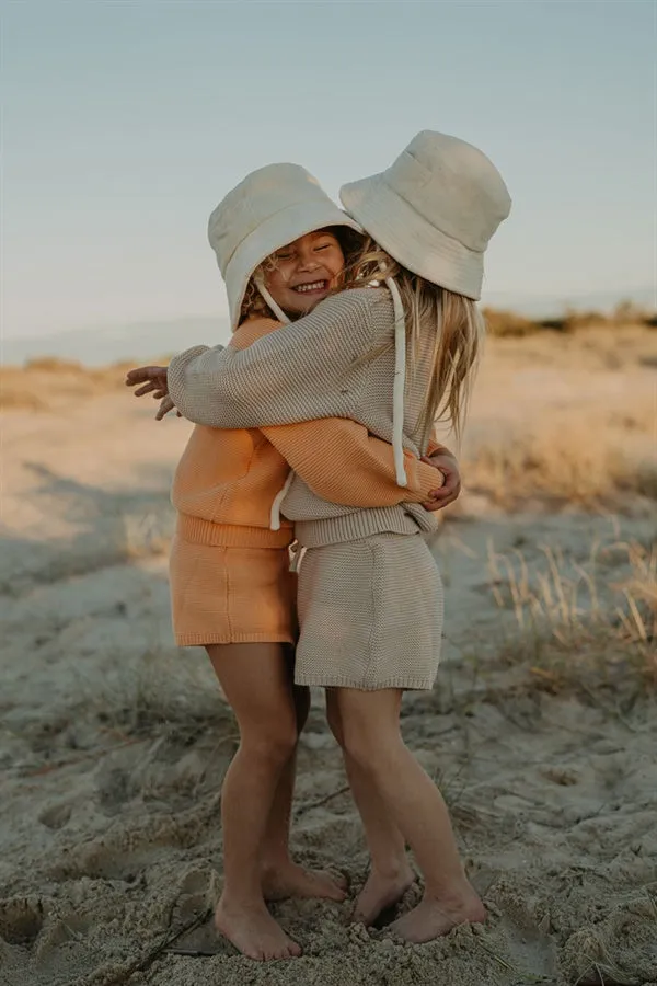 Mocha Mini Knit Shorts