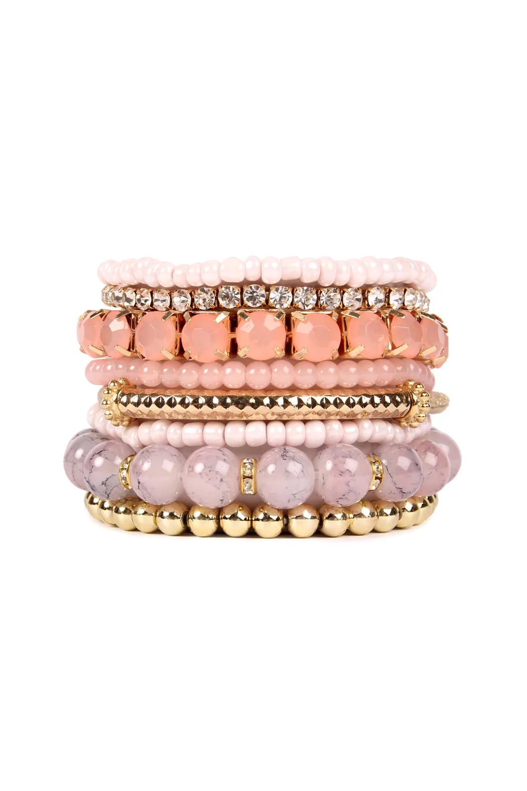 Multicolor Bead Bracelet Set