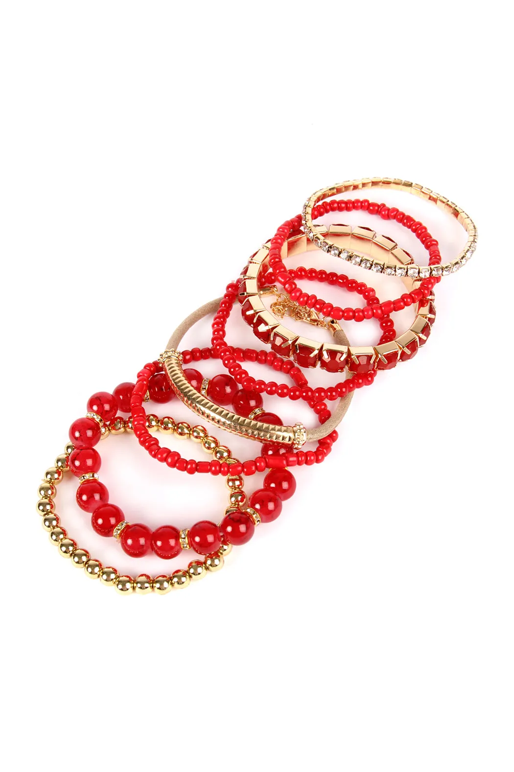 Multicolor Bead Bracelet Set