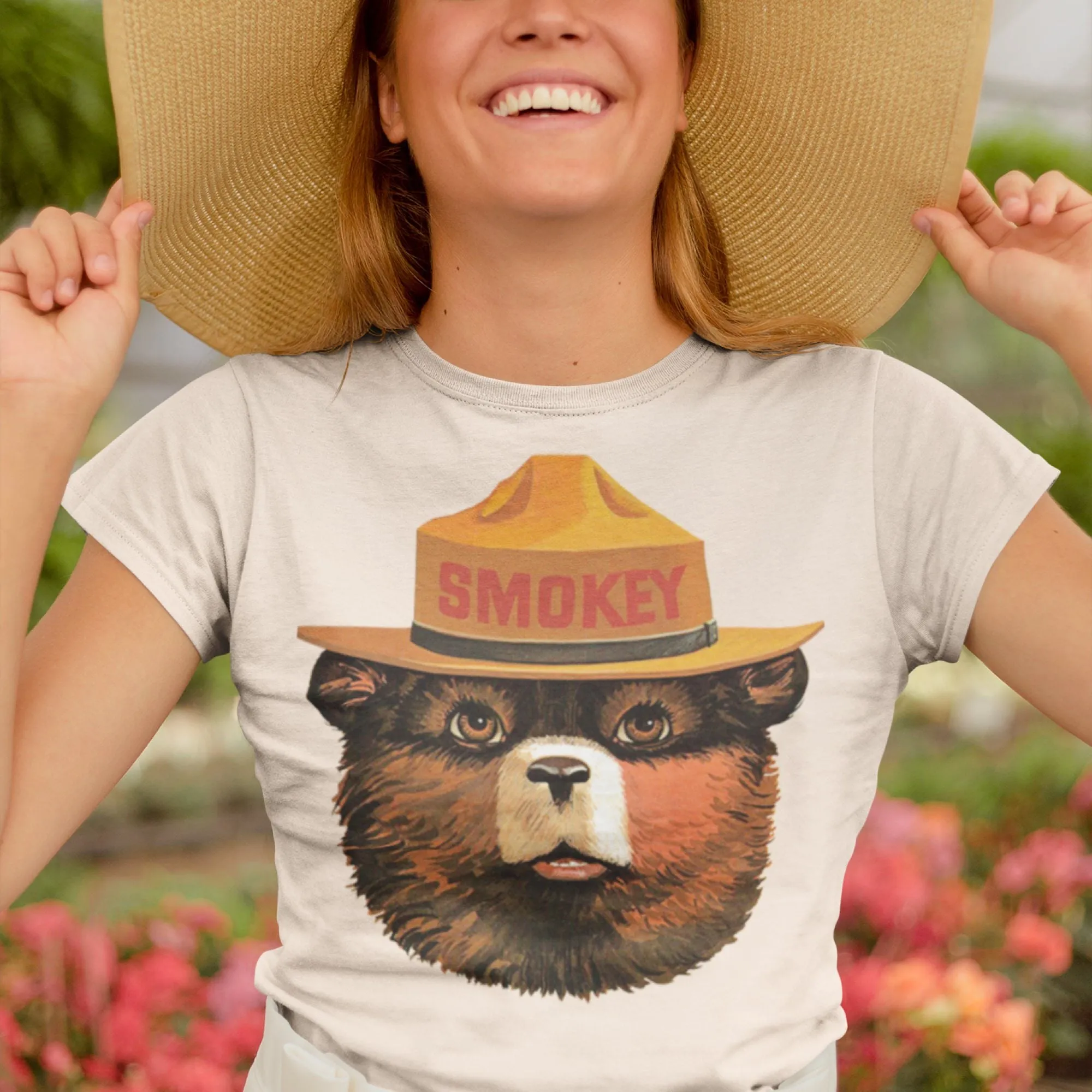 Multicolor Smokey Bear Women's Tee