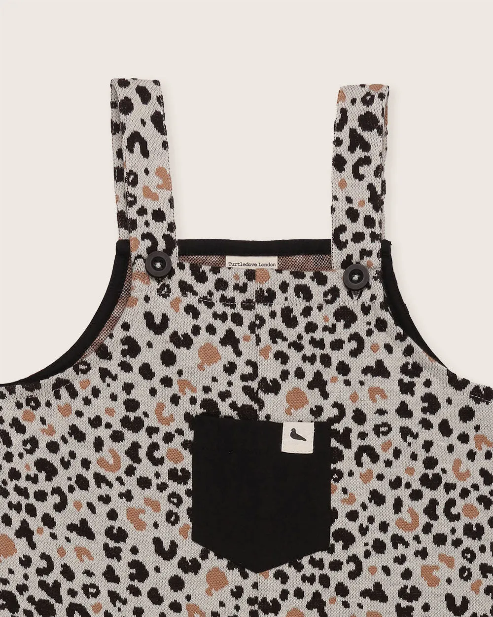 Multicolour Leopard Animal Print Dungarees