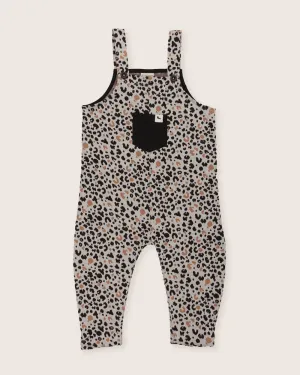 Multicolour Leopard Animal Print Dungarees