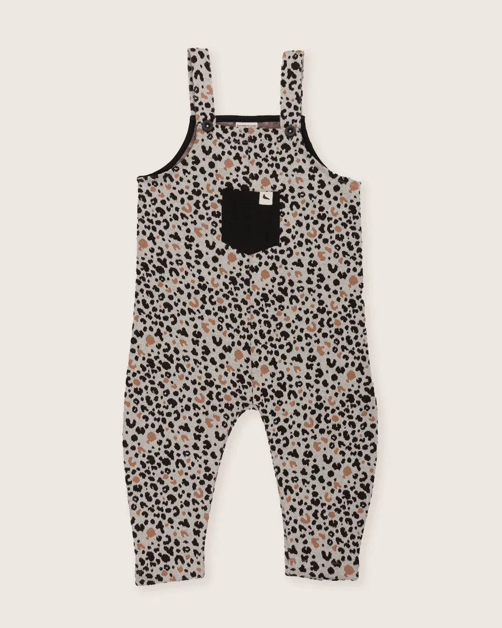 Multicolour Leopard Animal Print Dungarees
