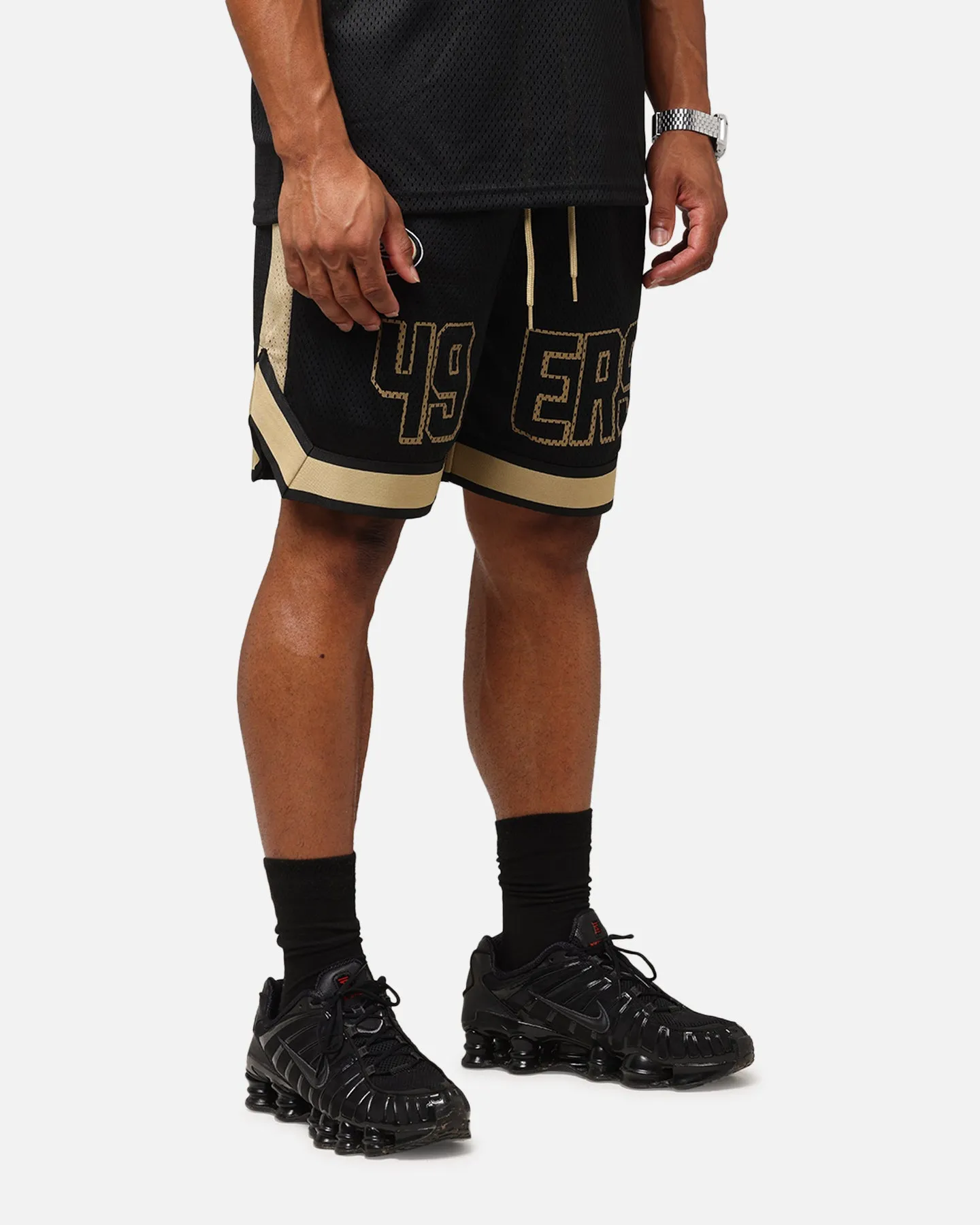 New Era San Francisco 49ers NFL Graphic Shorts Black