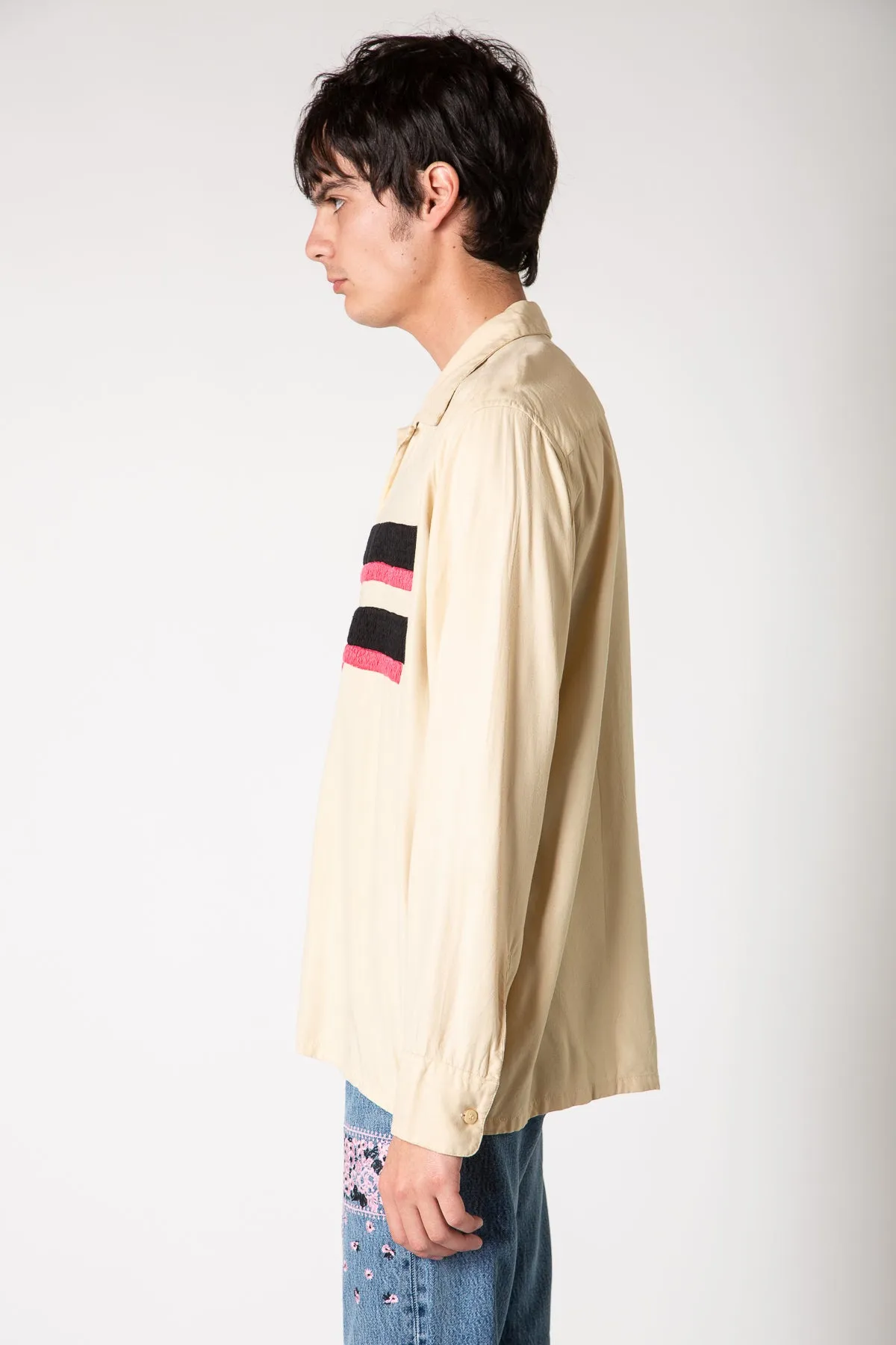 NOMA T.D. | LINES EMBROIDERY LONG SLEEVE SHIRT