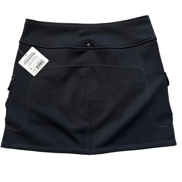 NWT Athleta Black Snow Slide Skirt Pull-on