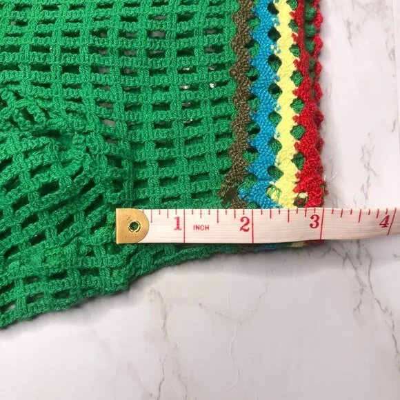 NWT BDG Open-Knit Kelly Green Baja Crochet Drawstring Waist Coverup Shorts, M