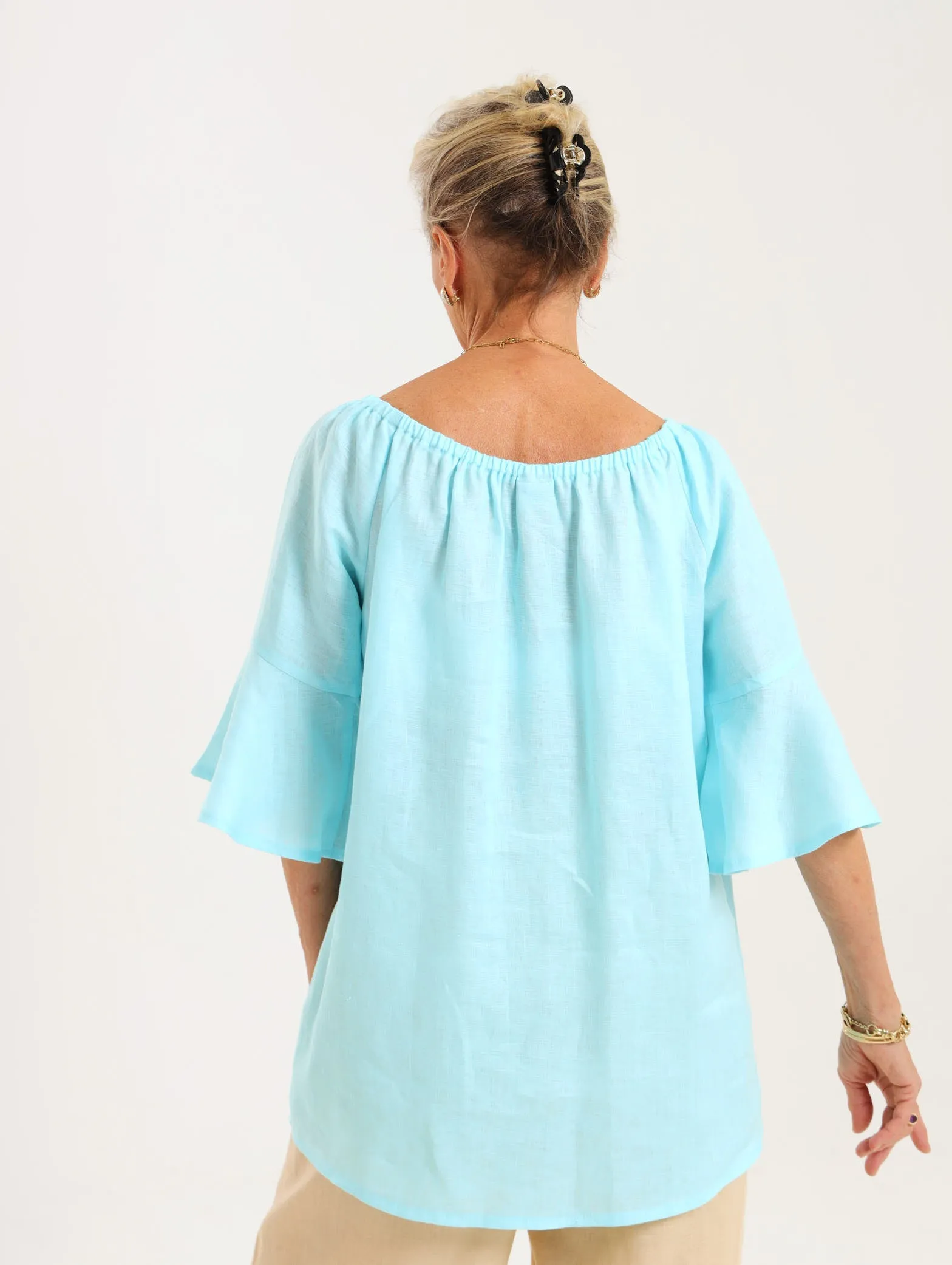 Oleander Shirt- Turquoise