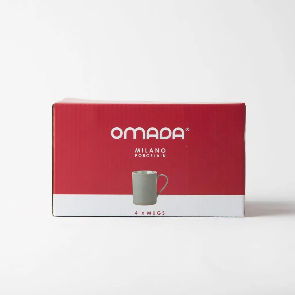 Omada Maxim Light Grey Mug 4pce Set In Gift Box OM-0000092