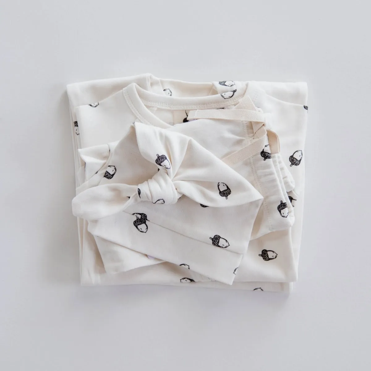 Organic Cotton Acorn S/Slv Bodysuit