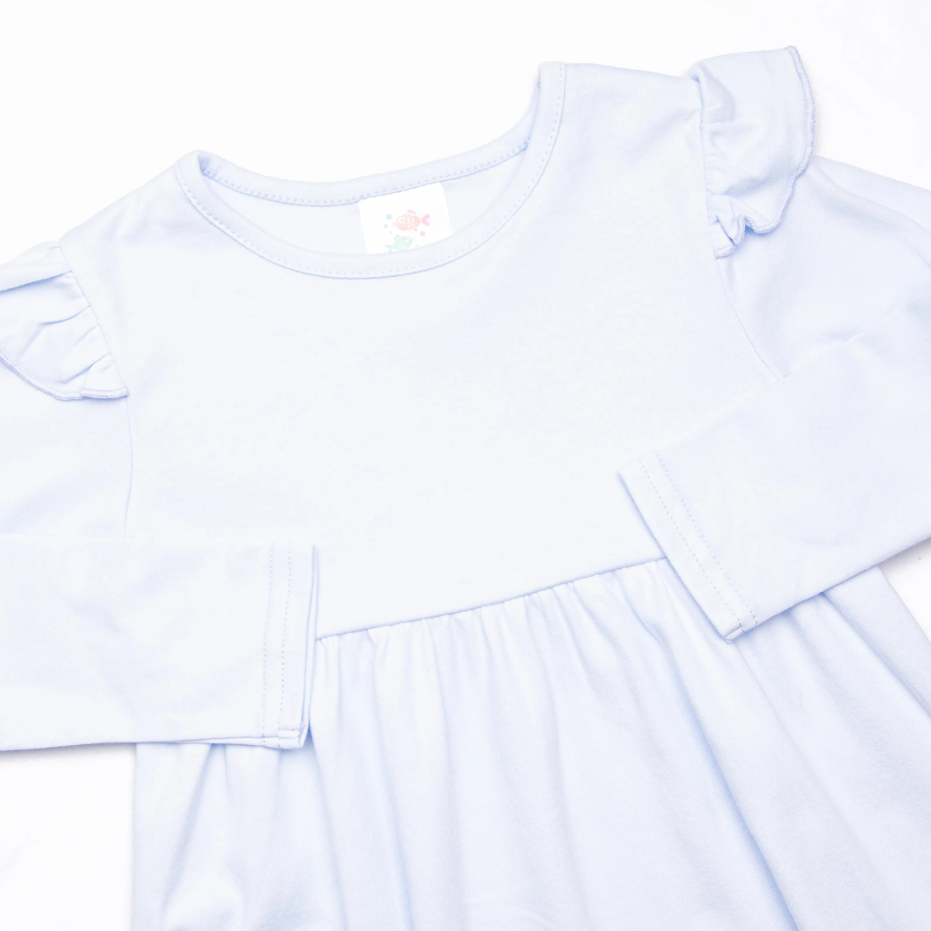 Pale Blooms Legging Set, Blue