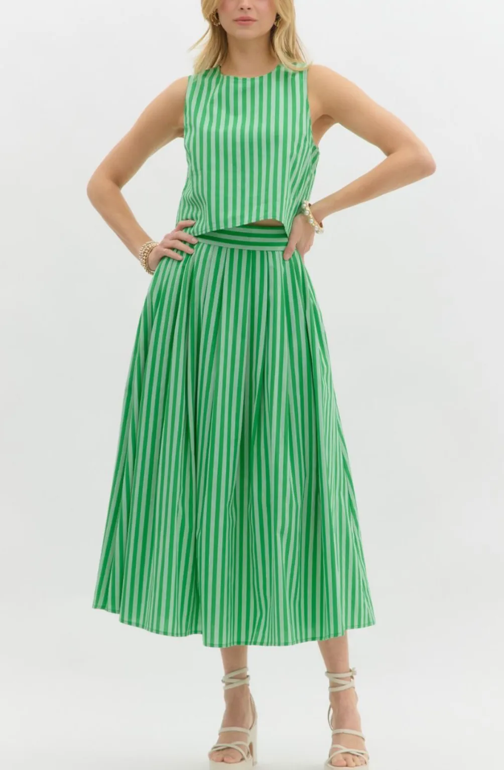 Palm Beach Top & Skirt Set