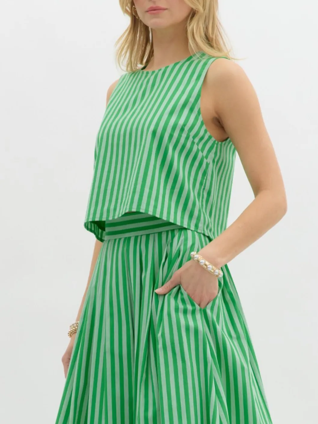 Palm Beach Top & Skirt Set