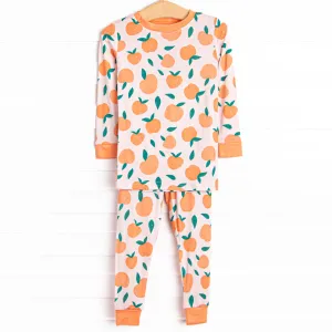 Perfectly Peachy Bamboo Pajama Set, Orange