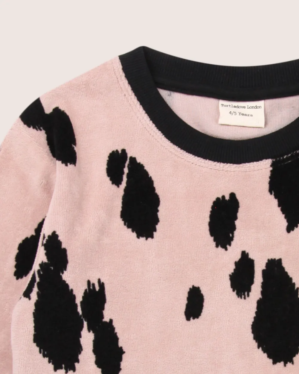 Pink Pony Print Velour Sweatshirt