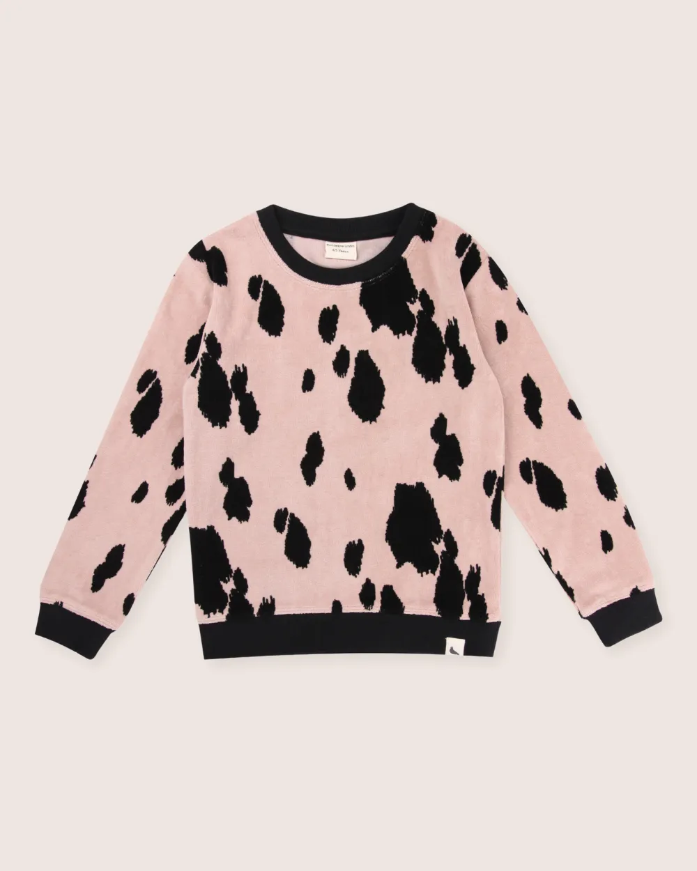 Pink Pony Print Velour Sweatshirt