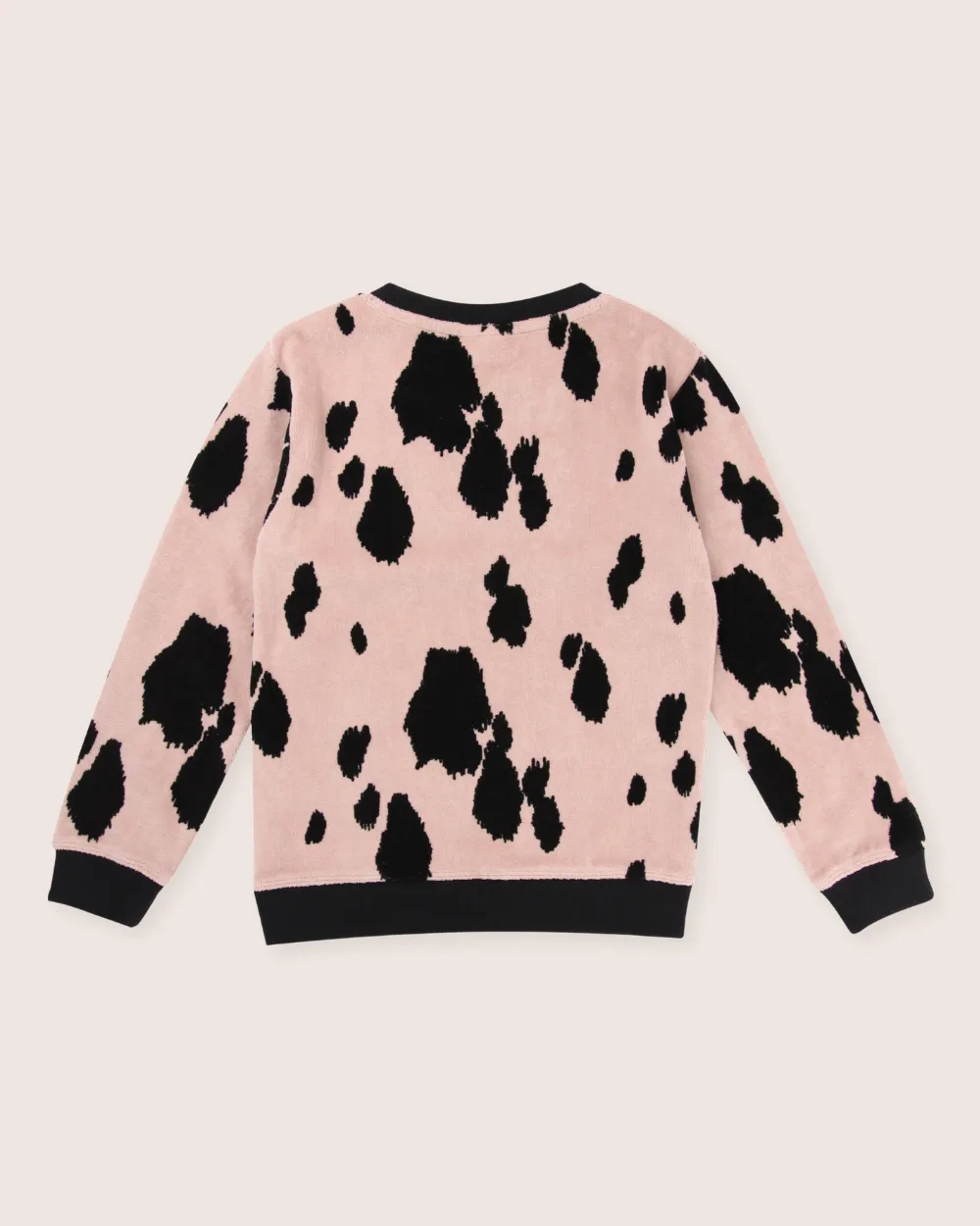 Pink Pony Print Velour Sweatshirt