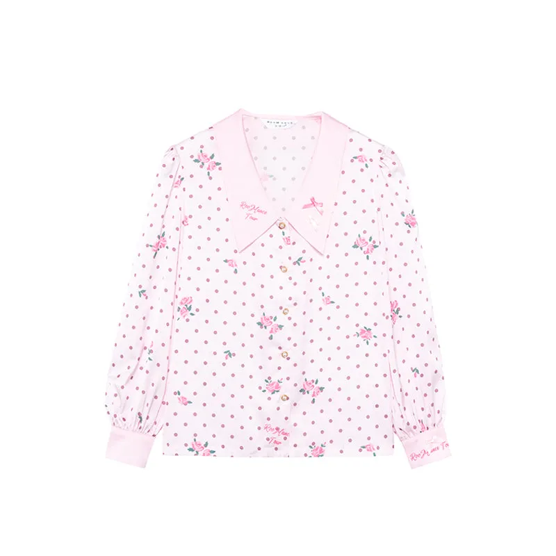 Pink Ribbons & Roses Pajama Ensemble