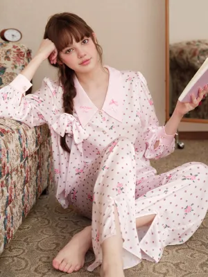 Pink Ribbons & Roses Pajama Ensemble