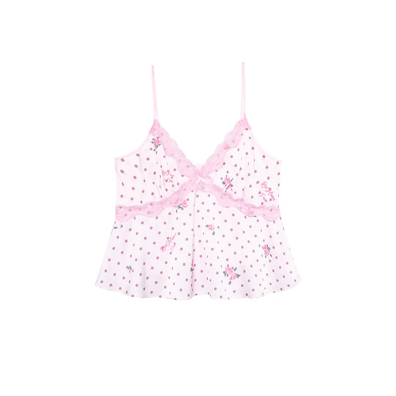 Pink Ribbons & Roses Pajama Ensemble