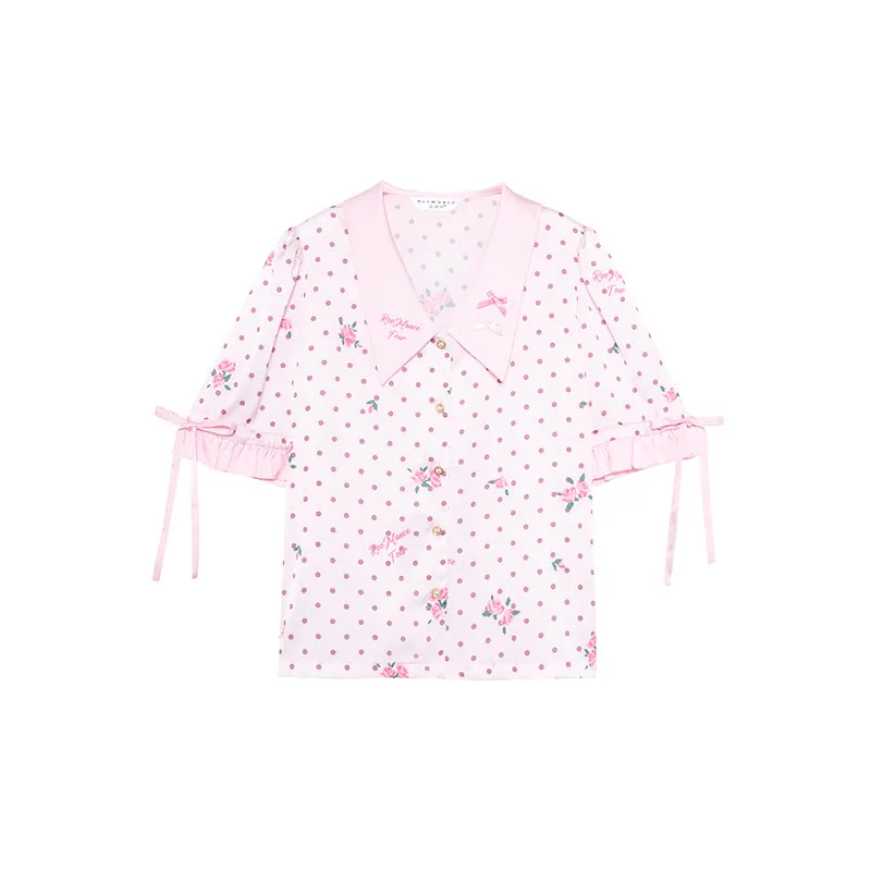 Pink Ribbons & Roses Pajama Ensemble