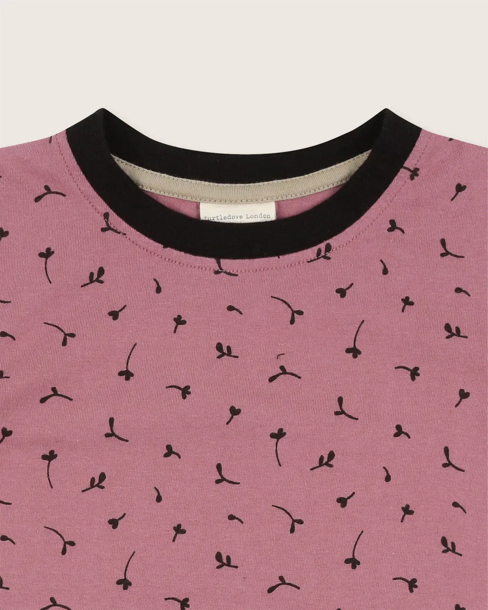 Pink Seedling Print T-Shirt