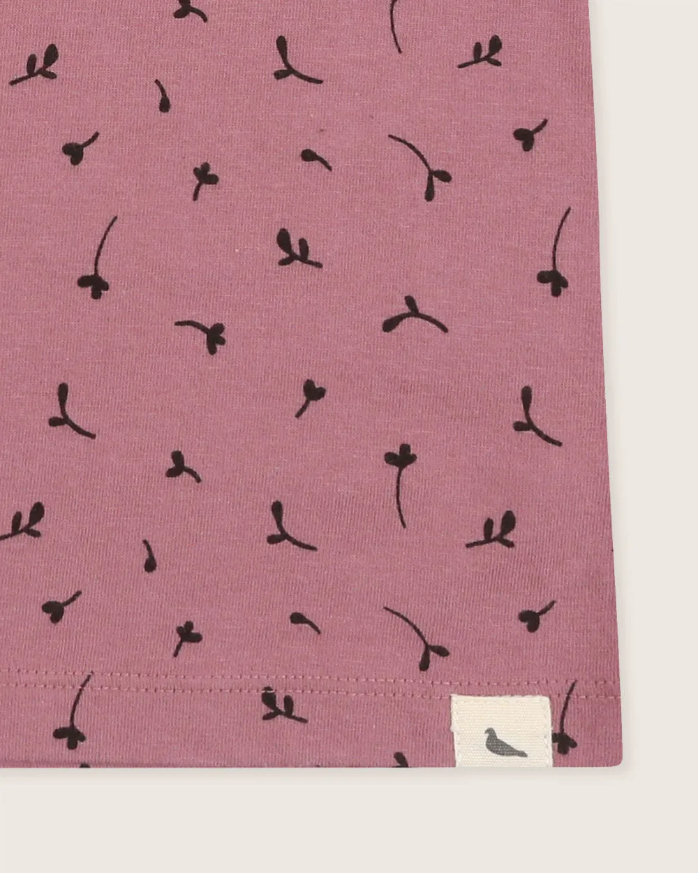 Pink Seedling Print T-Shirt