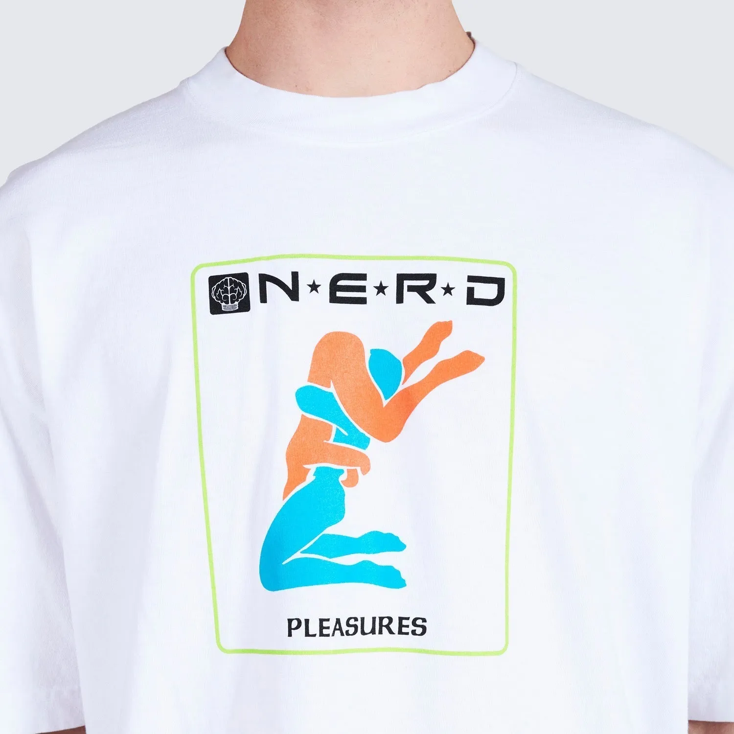Pleasures Men Nerd Provider T-Shirt Tees White