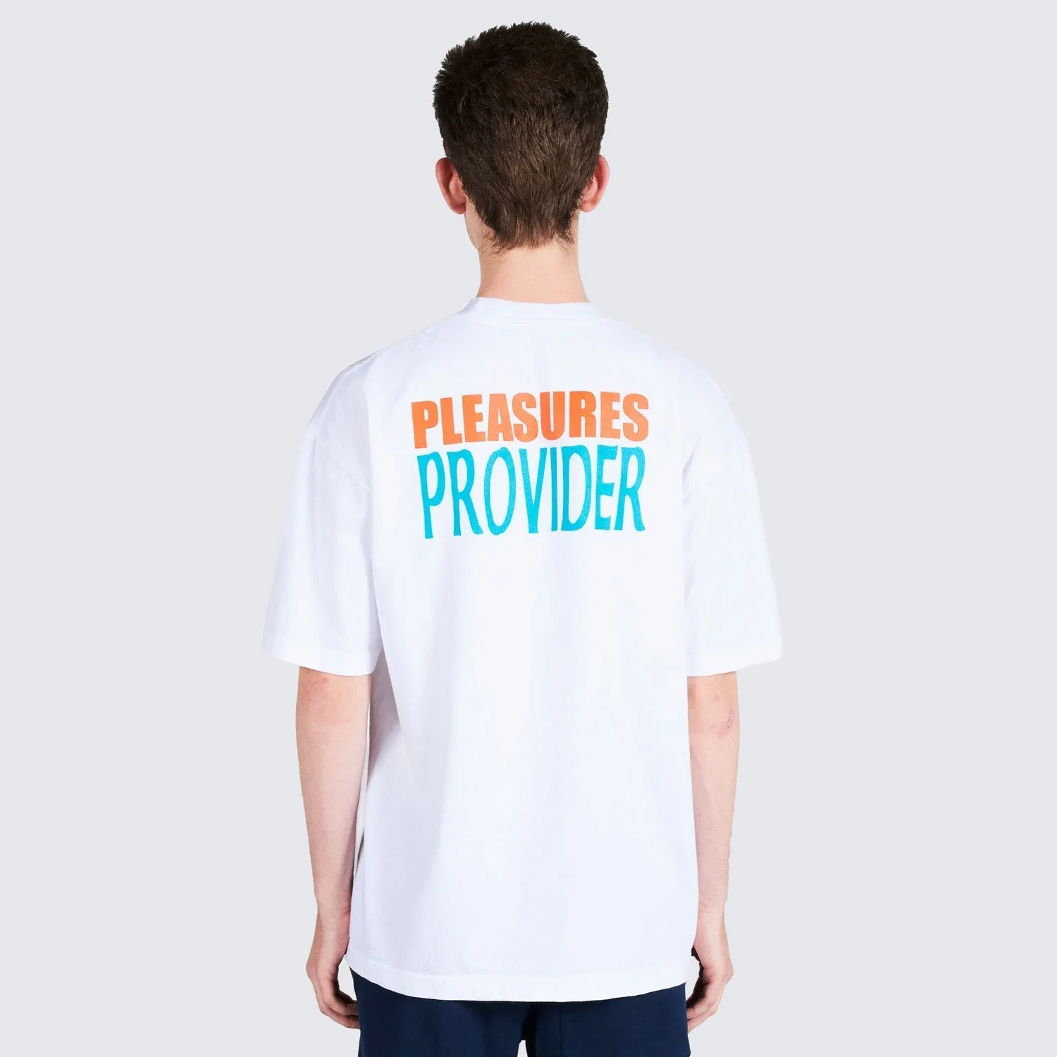 Pleasures Men Nerd Provider T-Shirt Tees White