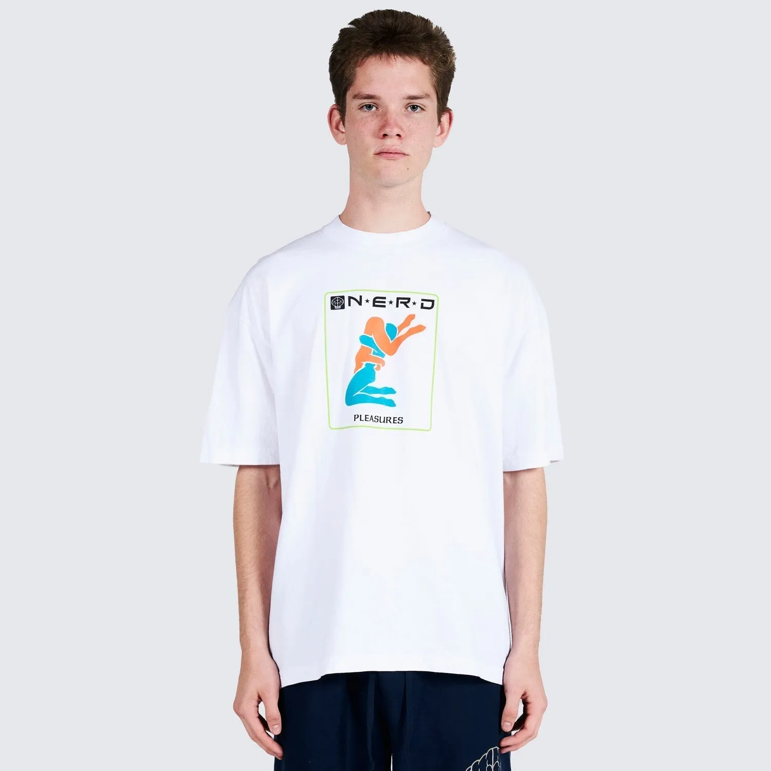 Pleasures Men Nerd Provider T-Shirt Tees White
