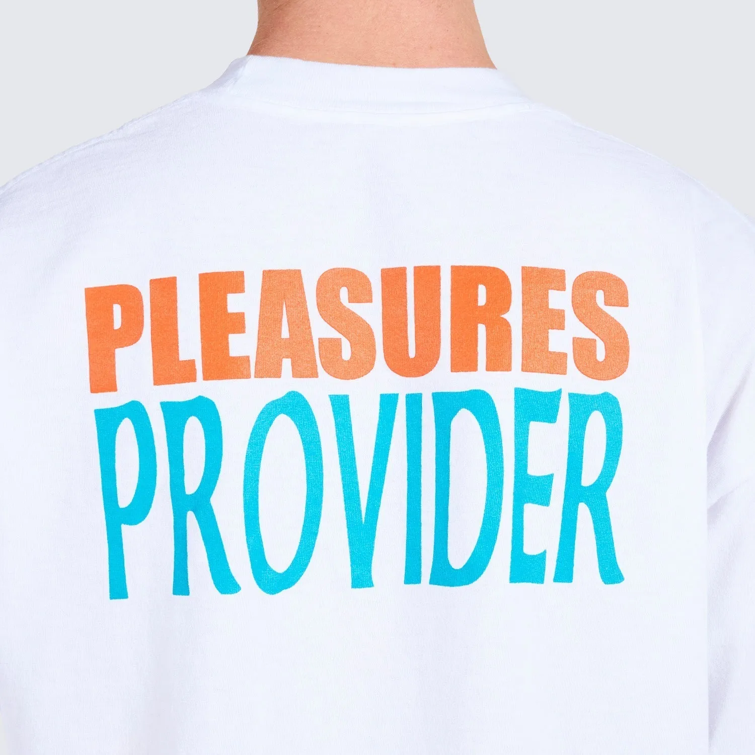 Pleasures Men Nerd Provider T-Shirt Tees White