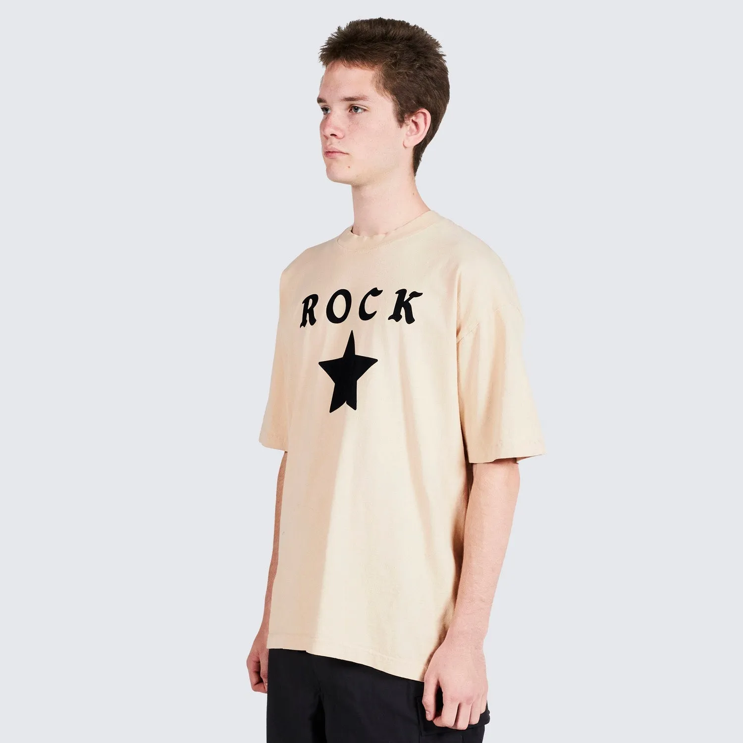 Pleasures Men Nerd Rockstar T-Shirt Tees Tan
