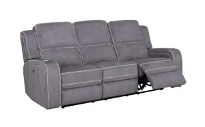 POWER RECLINING SOFA Dark & Light Grey