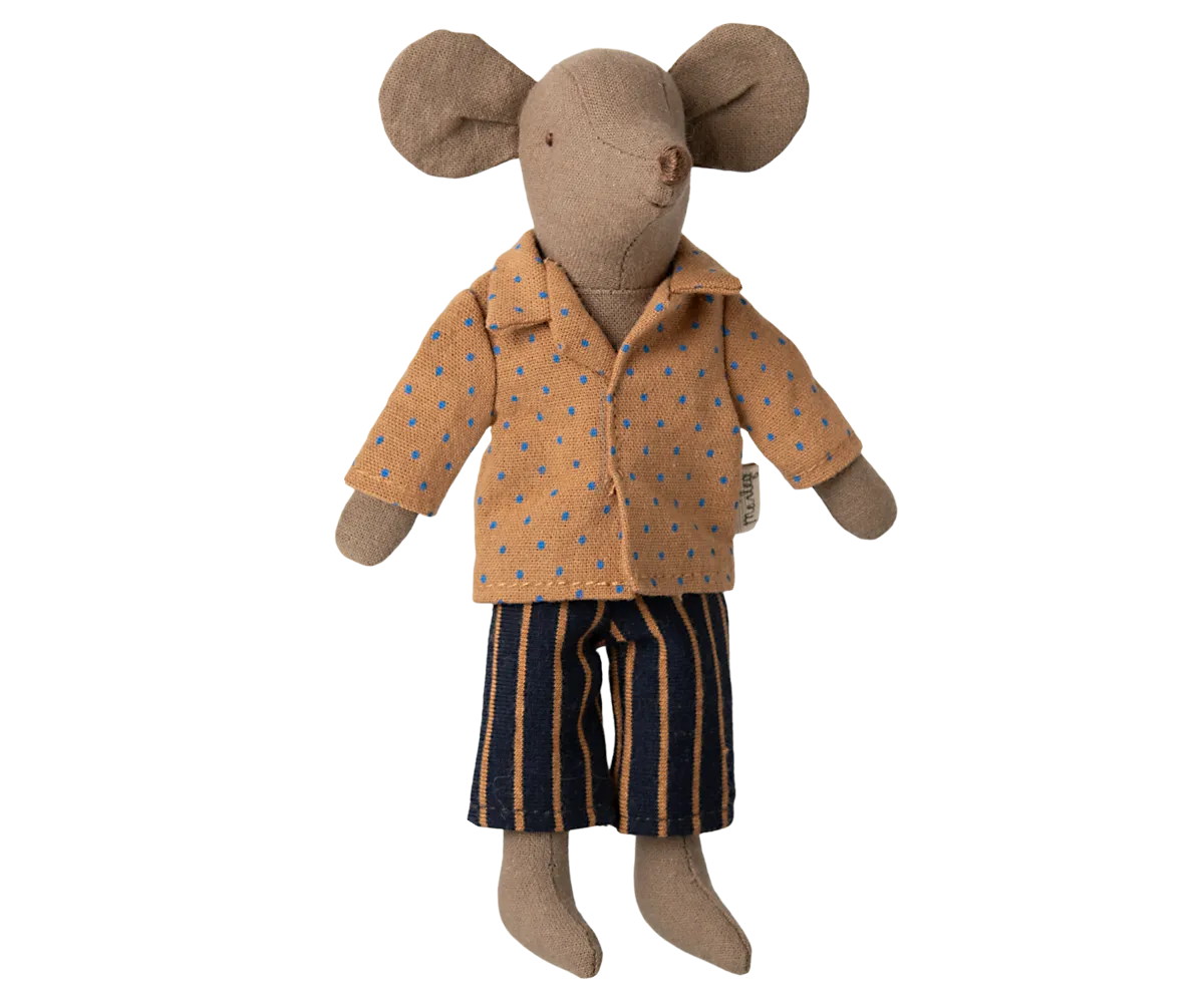 Pre-order Maileg Shirt and striped pants, Dad mouse