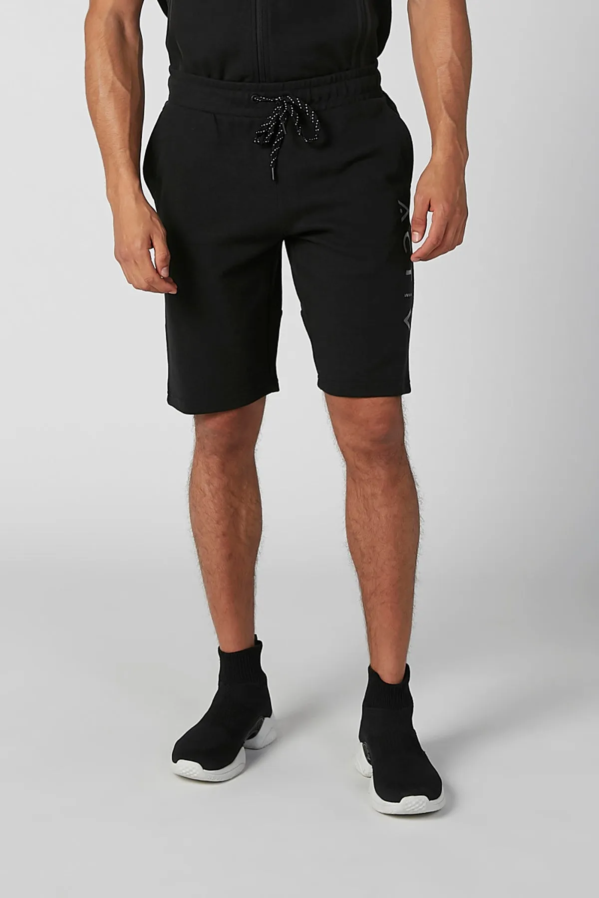 Printed Shorts with Pocket Detail and Drawstring