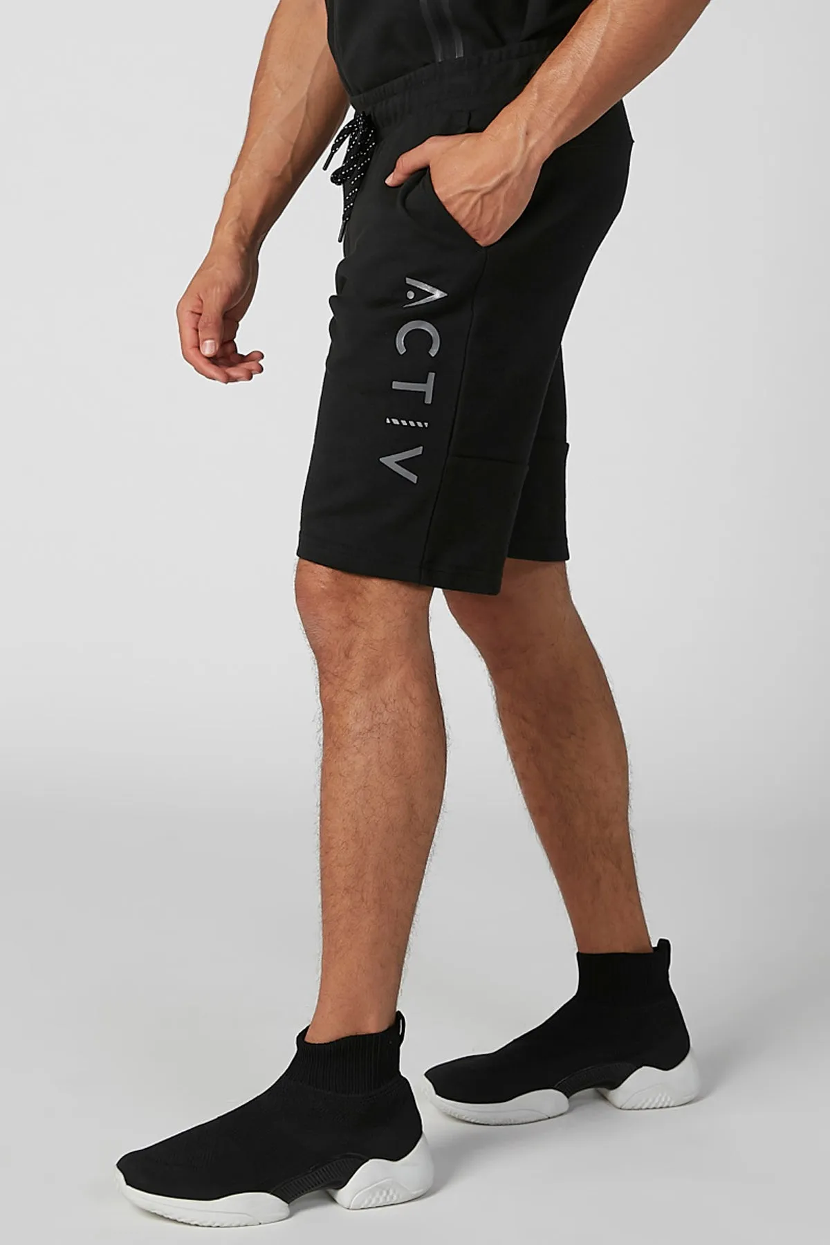 Printed Shorts with Pocket Detail and Drawstring