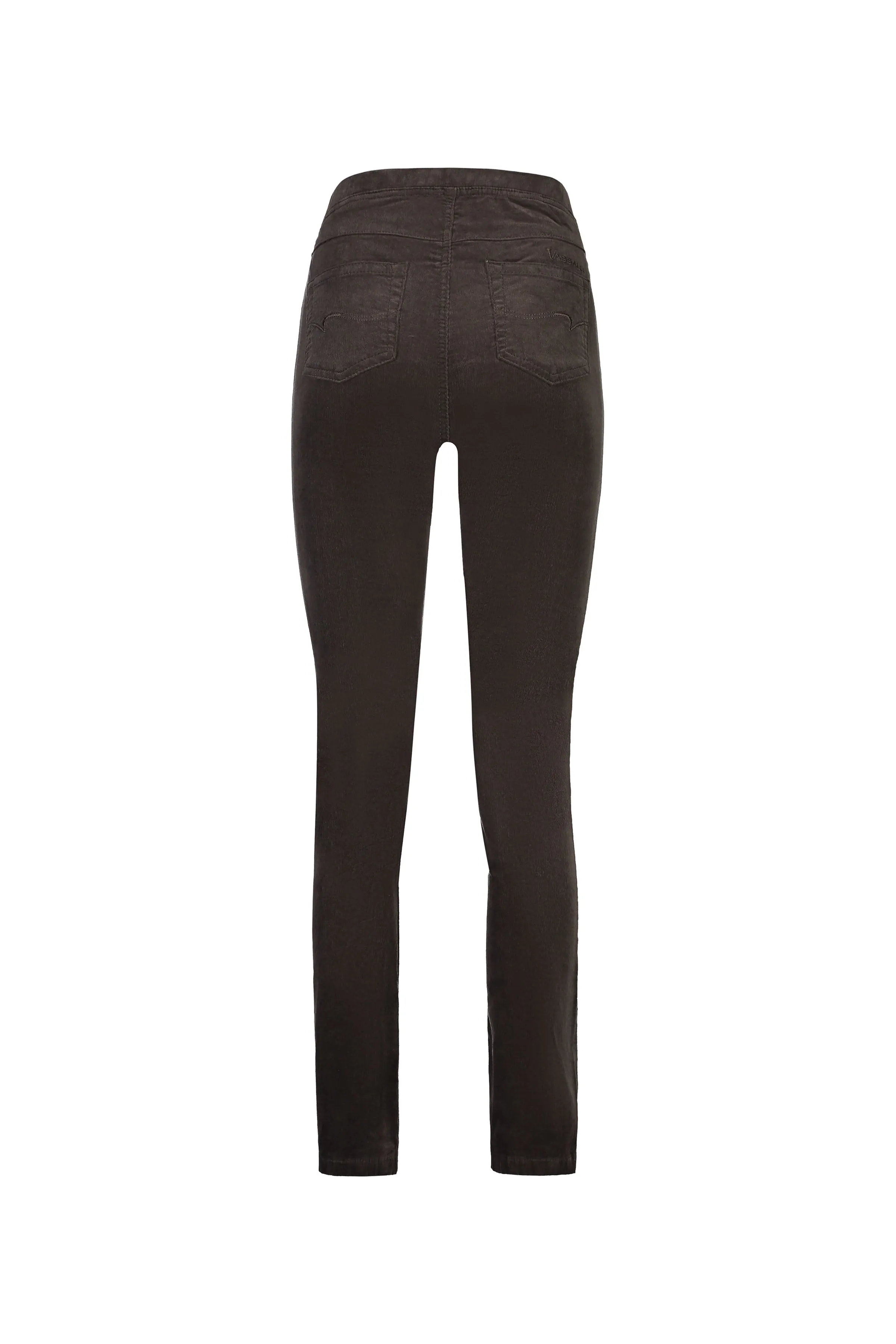 Pull On Cord Trousers - Walnut