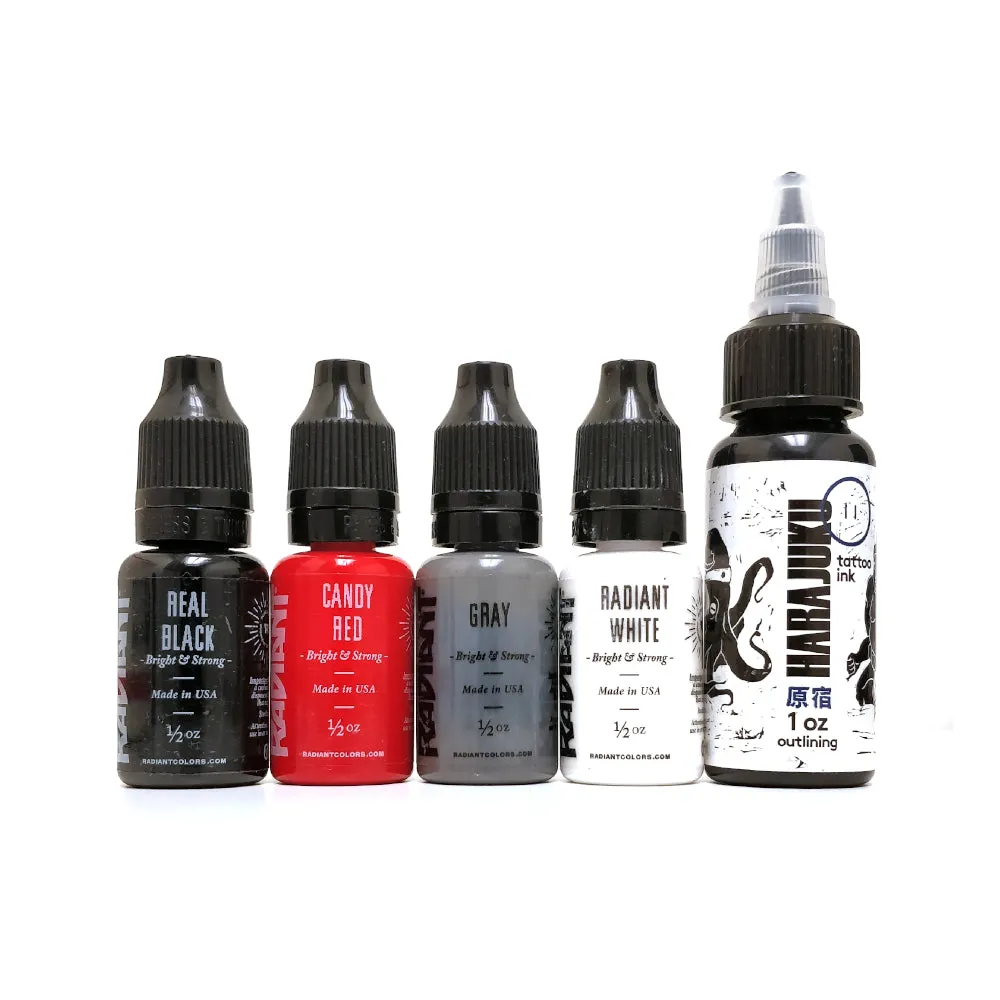 RADIANT COLORS POINTILLISM 1/2OZ SET