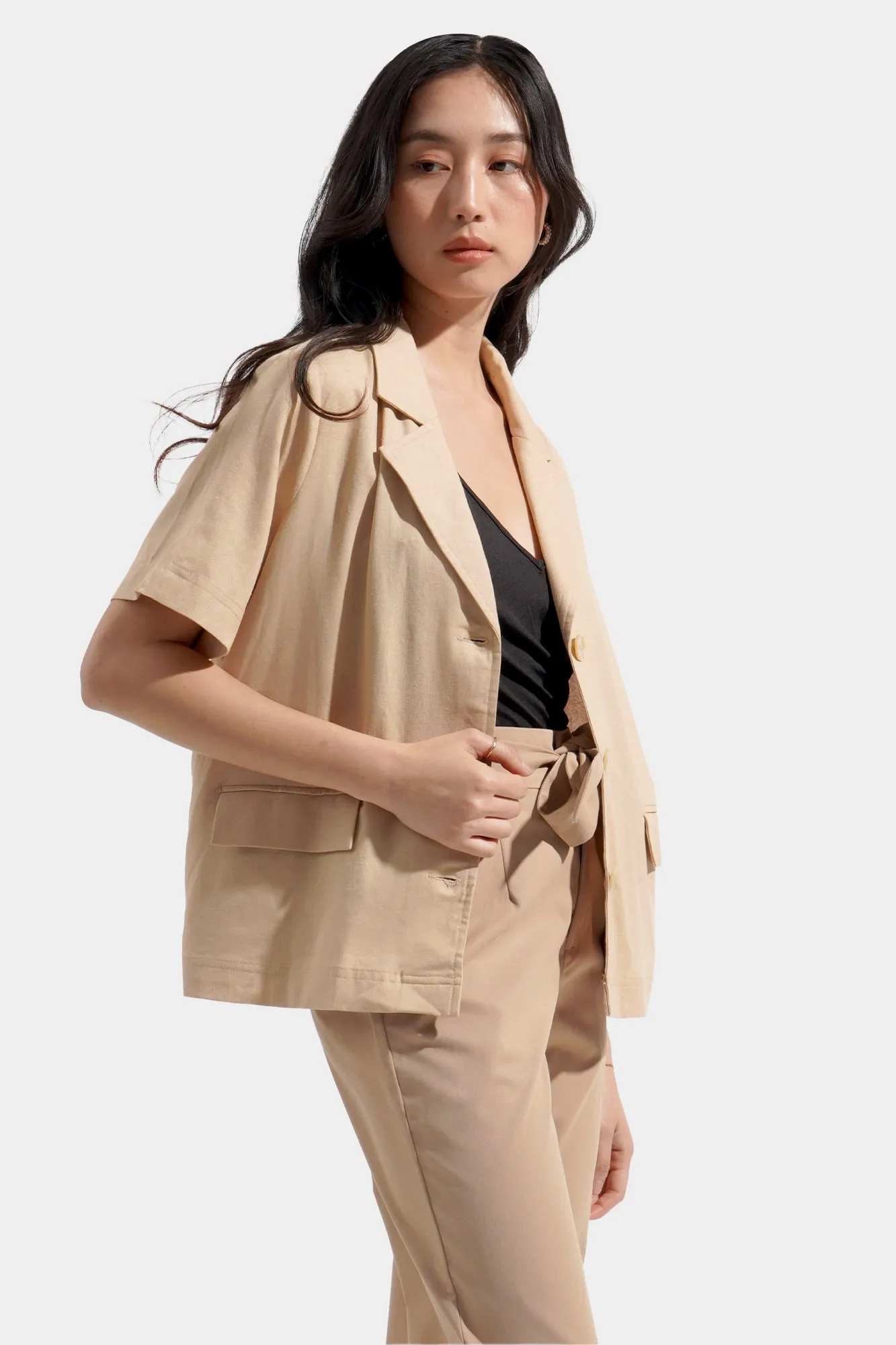 REFORME Short Sleeve Jacket