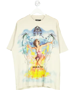Represent Beige Reign In Pain T-shirt UK L